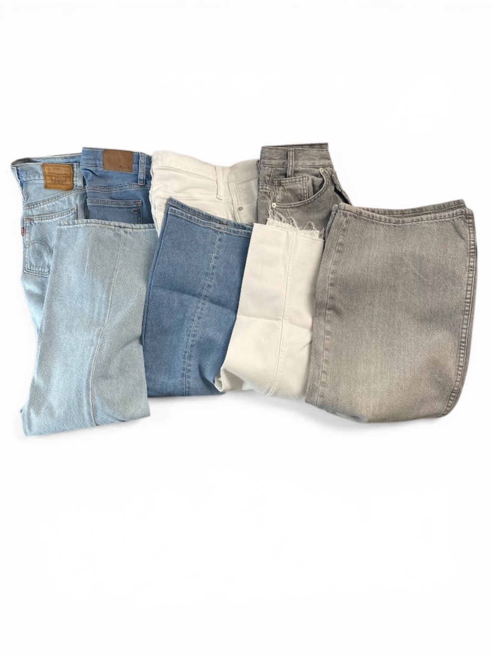 Women’s Size 24 Jeans Lot of 4 Zara Madewell Levi’s High Rise Denim Bundle***